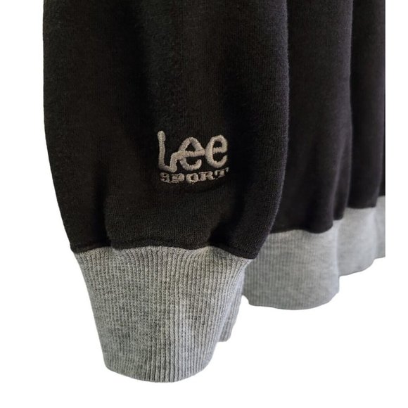 Lee Sport XL NFL Oakland Raiders Crewneck Black Sweatshirt AFC Vintage 1990's - Picture 4 of 5